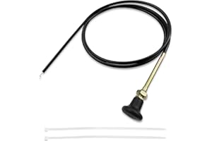 WMJNH Replace 054-8017-00 Mower Choke Cable Fits for Bad Boy Stens Mower 290-610 / CZT Elite/Compact Outlaw/MZ Magnum/Maverick/Outlaw/Outlaw XP, 62" Long Choke Cable