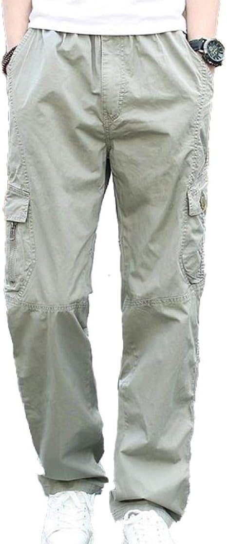 Amazon Levife レバイフ カーゴパンツ ロングパンツ 綿パン 長ズボン ボトムス ストレート マチポケット オールシーズン メンズ ロングパンツ 通販