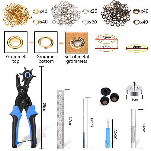 Leather Tools Craft Hole Punch 10 Pcs Set DY Craft Hand Tools 0.5-5mm - View #4