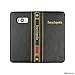Eco-Fused Book Cover Case Compatible with Samsung Galaxy S8 - Wallet Style Credit Card and Bill Slots Inside - Vintage Encyclopedia Design for Your Modern Device - Faux Leather