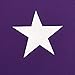 Kotile Blackout Purple Curtains for Girls Room/Kids Room 63 Inch Length 2 Panels, Home Decor Window Treatment Thermal Insulated Ring Top Curtains with Silver Star Print, Royal Purple