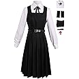 Wolancy Cosplay Costume School Outfit Uniform Dress Shirt Cloak Jacket Skirt Suit Set