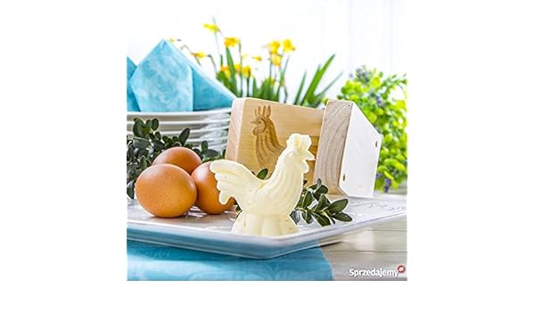 Tradicional de madera gallo mantequilla molde: Amazon.es: Hogar