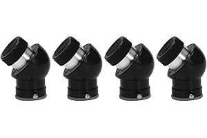 Bloepum 4X Diagonal Adapter Diagonal Prism 1.25 Inch 45-Degree for Astronomical Telescope Eyepiece