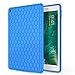 MoKo Fit iPad 9.7 5th/6th Generation - [Honey Comb Series] Light Weight Shock Proof Soft Silicone Back Cover [Kids Friendly] Compatible with Apple iPad 9.7 Inch 2018/2017, Blue