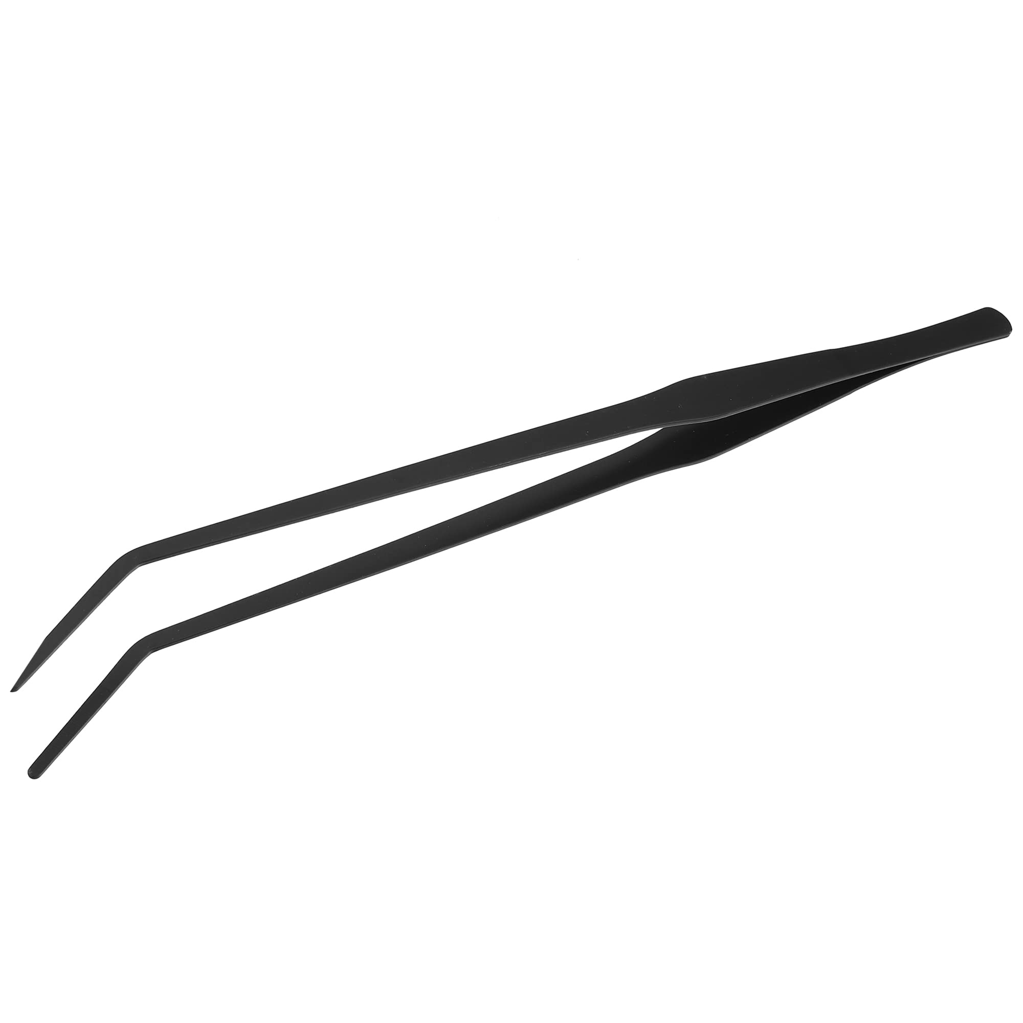 VOCOSTE 1Pcs Aquarium Tweezers, Stainless Steel Tweezers, for Plants Pets, Black, 38cm/14.96 Inch