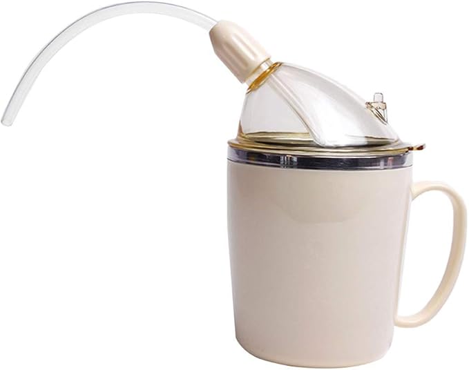 Tenlacum Adult Sippy Cup with Straw for Liquids Water for Disabled