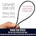 Jump Rope - Best for Speed Jumping, Double Unders, WOD, MMA, Boxing, Skipping Workout, Fitness Exercise Training - Adjustable Length - with Carry case, Spare Screw kit