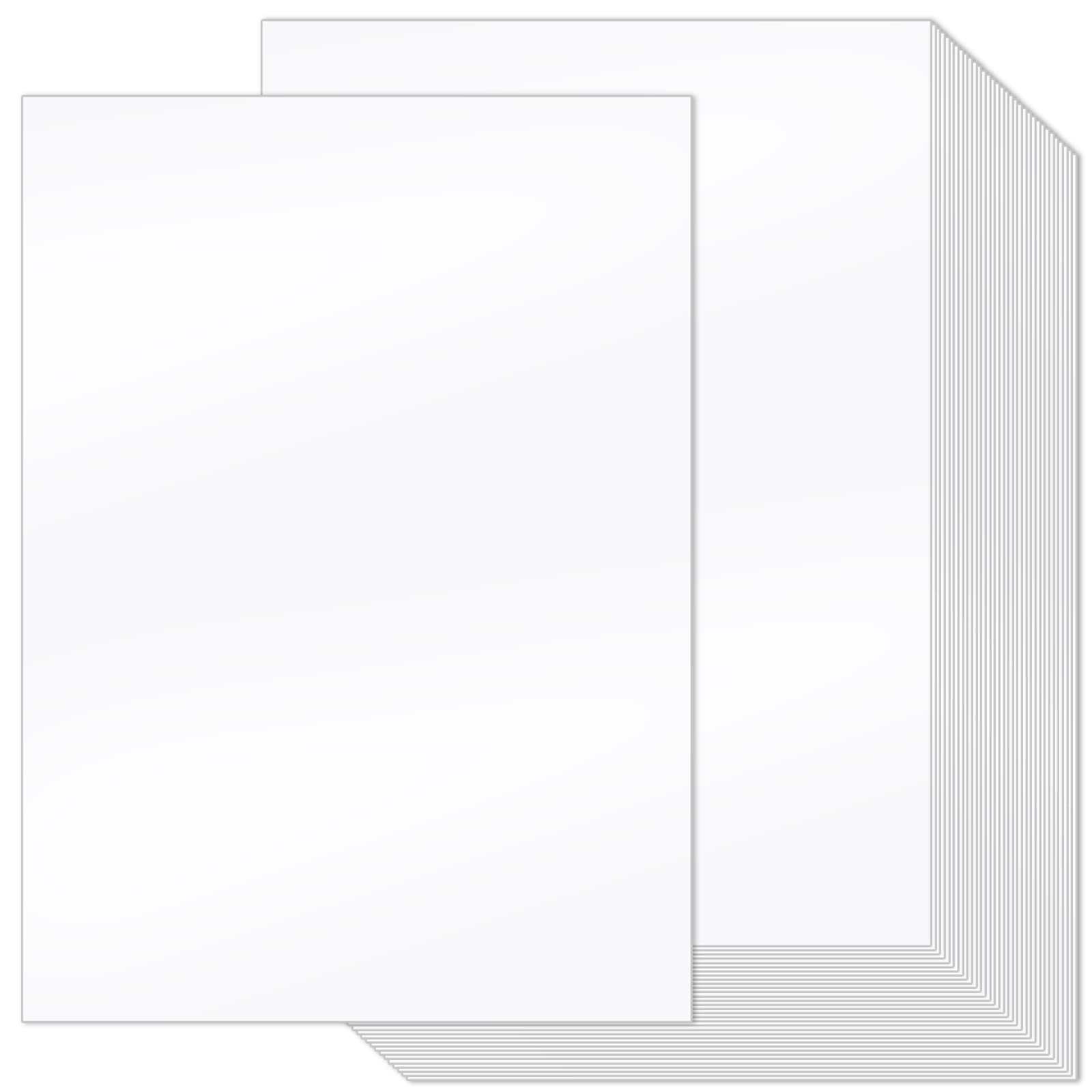 Photo 1 of Eaasty 50 Sheets White Cardstock Paper 11 x 17 Cardstock 80lb Large Thick Printer Paper Cover StockSmooth for Inkjet or Laser Printers Flyers Menus 210g