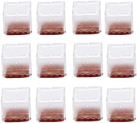 9 Types Chair Leg Caps Silicone Floor Protector Round Furniture Table Feet Covers Pads Floor Protectors, Set of 12, Type8
