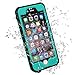 HESGI iPhone 6S Plus Waterproof Case, IP-68 Waterproof Shockproof Dust Proof Snow Proof Full Body Protective Case Cover for Apple iPhone 6S Plus iPhone 6 Plus 5.5[Teal]