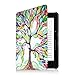 Fintie Case for Kindle Voyage - [The Thinnest and Lightest] Protective PU Leather Slim Shell Cover with Auto Sleep / Wake for Amazon Kindle Voyage (2014), Love Tree