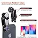 PJ-Since Phone Camera Lens with Bluetooth Selfie Stick Tripod, 9 in 1 Phone Lens Kit-12X Zoom Telephoto Lens+210° Fisheye Lens+25X Macro Lens+120°Wide Angle Lens for iPhone, Samsung, Pixel and More