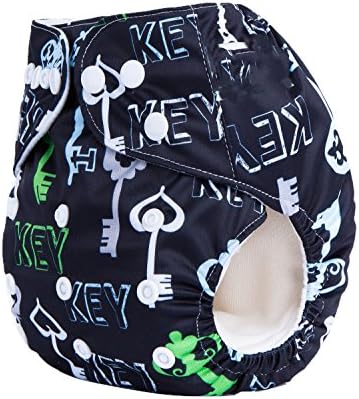 Calababy Waterproof Reusable Pocket Baby Cloth Diaper Nappies with Snaps (key)