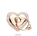 Universal Phone Ring Bracket Holder,UCLL Love Heart Diamond Shape Finger Grip Stand Holder Ring Car Mount Phone Ring Grip Smartphone Ring Stent Tablet Rose Gold