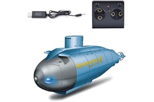 GoAssemb Mini RC Nuclear Submarine with Out-of-Water Power Cut-Off Function, Mini Waterproof Design, Model Electronic Boat fo