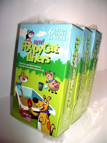Poopy Cat Pan Liners, 6 X-Large Liners (3 Pack)