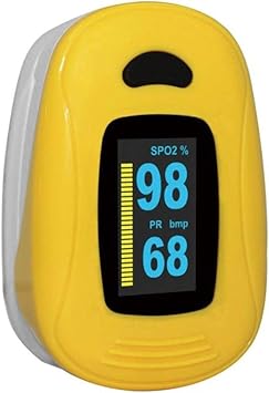 Portable Oxygen Machine, Accurately Monitoring Oxygen Saturation Monitor with Colorful OLED Display, Automatically Power Off Fingertip Pulse Oximeter for Home Use