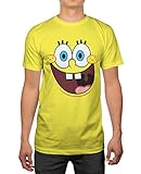 Spongebob Squarepants Big Face Mens Yellow T-shirt