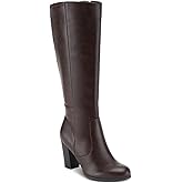 Style & Co. Womens Addyy Leather Tall Knee-High Boots Brown 9.5 Medium (B,M)