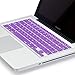 Kuzy Keyboard Cover Compatible with Pro 13 15 17 inch and Air 13.3 inch Silicone Skin Protector, Purple