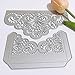 2pcs Metal Die Cuts Set,Wedding Invitation Lace Flower Border Cutting Dies Cut Template Stencils for DIY Scrapbooking Photo Album Decorative Embossing Paper Card Making Mould