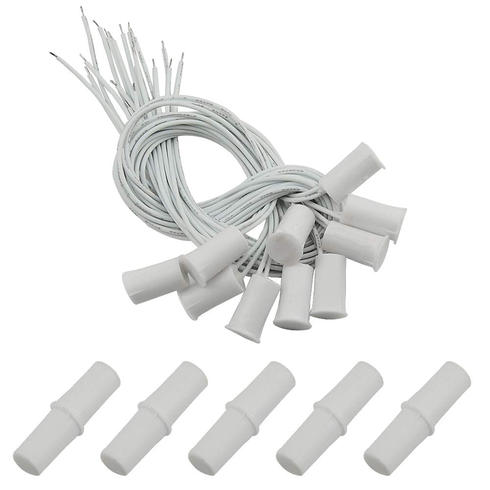 WMYCONGCONG 10 Pairs RC-33 N.C Recessed Wired Security Window Door Contact Sensor Alarm Magnetic Reed Switch