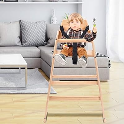 costzon wooden high chair
