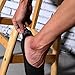 WANDER No Show Socks Mens Non Slip Low Cut Invisible Ankle Sock Pack 7 Pairs Boat Liner 6-12 (7Black)