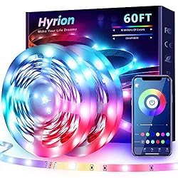 60ft Music Sync Led Lights for Bedroom, Bluetooth