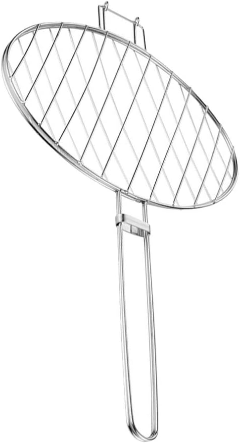 UPKOCH Fish Grill Basket for Fish Vegetables Steak Shrimp Chops and Many Other Food (Size S)