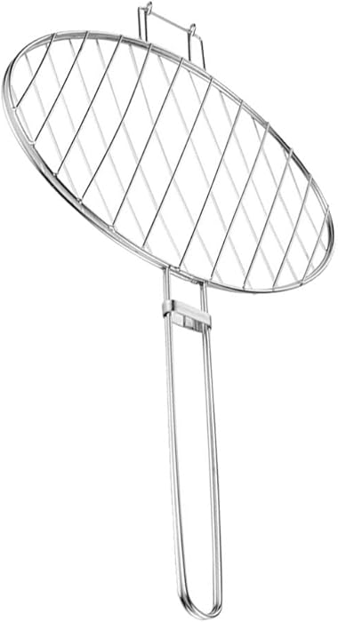 UPKOCH Fish Grill Basket for Fish Vegetables Steak Shrimp Chops and Many Other Food (Size S)
