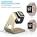 Stalion Apple Watch Stand Desktop Charging Dock Station for Apple Watch Sport Edition Aluminum Body Universal Cradle Holder for Apple Watch – Powder Gold
