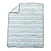 Trend Lab Seashore Waves 3 Piece Crib Bedding Set, Can Be Used As A Blanket Or A Playmat for Tummy Time, Includes Quilt, Fitted Crib Sheet and Skirt