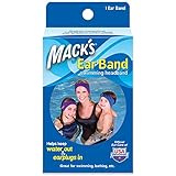 Mackâ€™s Ear Band Swimming Headband â€“ Best Swimmerâ€™s Headband â€“ Doctor Recommended to Keep Water Out and Earplugs in
