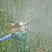 SYOOY 4 Hole Brass Spray Nozzle Misting Nozzles Garden Sprinklers Irrigation Fitting Water Connector 4 PCS