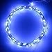 Icicle Solar Powered String Light, 26ft 120LED Flexible Copper Wire Indoor/Outdoor Waterproof Decorative Light For Patio, Path, Lawn, Garden, Pergola, Balcony, Yard, Fence Decorations (Blue)