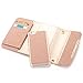 UnnFiko iPhone 6 Plus Wallet Case, LA GO GO Luxury Bling Crystal Rhinestone Glitter Handbag Leather Purse Flip Card Pouch Stand Cover Case for iPhone 6s Plus (iPhone 6 Plus/6s Plus, Rose Gold)