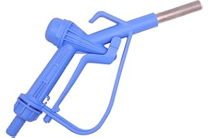 MENAITEK 3/4" Barb Plastic Manual DEF/Antifreeze Nozzle with 0.7" Stainless Steel Spout for Diesel, Ethanol, Methanol Blends, Water, and DEF Dispensing