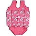 Splash About Collections Float Suit - Adjustable Buoyancy, 1-6 Years (1-2 Years (Chest: 51cm Length: 37cm)), Pink Blossom