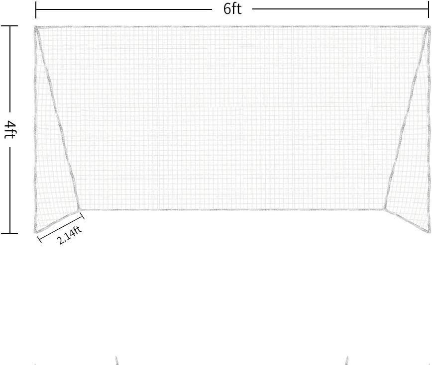 Aoneky Hockey Net Replacement 72 x 48 - Replacement Official Outdoor Field Hockey Goal Practice Netting : Sports & Outdoors