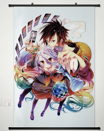 No Game No Life Shiro Japanese Anime Wall Scroll Poster Cosplay 23.6 X 35.4 Inches-038