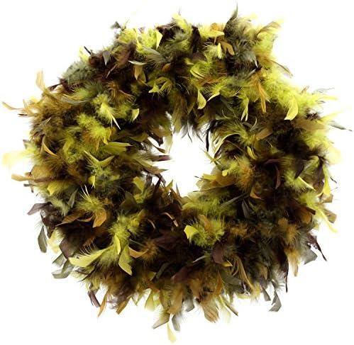 Angel Wreath WR-306 A Feathery Door Decoration for Special Celebrations, Autumn