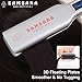 SAMSARA Professional Flat Iron Hair Straightener, 1.75 inch Wide Panel, Touch Control Adjustable Sensitive Temperature up to 450F, 3D Floating Titanium Plates,15s Instant Heat up, Dual Voltage, Greythumb 3