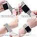 Apple Watch Band , Swees 38mm Milanese Loop Stainless Steel Bracelet Strap Replacement Wrist Band with Unique Magnet Lock for Apple Watch Series 2 (2016) / Series 1, No Buckle Needed, Silver