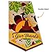 Joyousa Yard Design for November Garden 12x18 Inch Decorations-Turkey Outdoor, Thanksgiving Burlap Flag