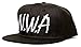 NWA Embroidered Unisex-Adult Hat One-Size Flat Bill Black/Black