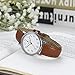 AIBI Women's Watch on Sale Big Face Easy to Read Clearance Light Brown Leather Strap 3ATM Waterproof Digital Display Watch