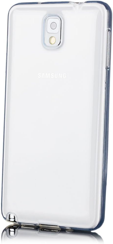 iCues Samsung Galaxy Note 3 Transparent TPU Case Clear | [Screen Protector Included] Clear Rubber Cover Crystal Transparent Silicone Shell TPU Minimalist