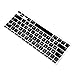 HDE Protective Silicone Keyboard Cover Skin for MacBook Air 11.6 (Model 1370 and A1465), Black